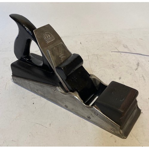 8 - Five early 20th century and later wood planes, to include a Sorby & Ward panel plane, 30cm long, a G... 