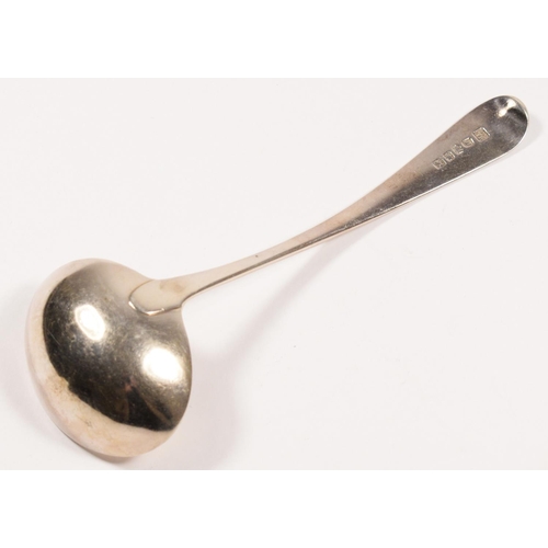 12 - A George III silver provincial Old English gravy ladle, by Cattle & Barber, York 1810, 17.5cm, 56.2g... 