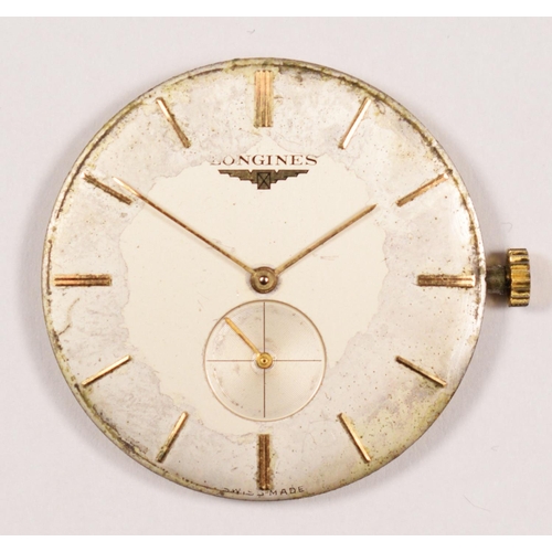 138 - A Longines, 9ct gold manual wind Gentleman's wristwatch, London 1960, the silvered dial with baton m... 