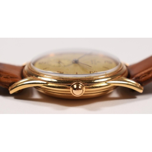 141 - Rolex Oyster Perpetual, an 18ct rose gold bubble back gentleman's wristwatch, ref. 4021, c.1950's, t... 