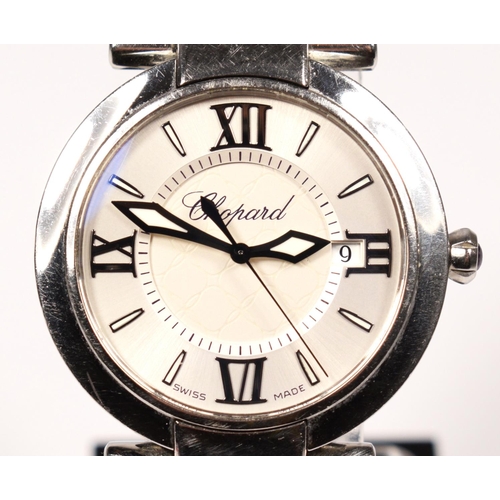 147 - A Chopard Imperiale, stainless steel quartz date gentleman's wristwatch, ref 8532, serial number 159... 