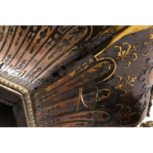 291 - A 19th century French boulle bracket, red tortoiseshell and gilt brass with ormolu mounts, for resto... 