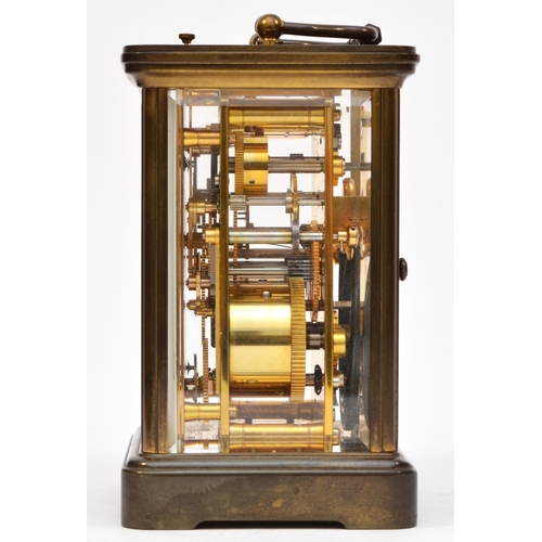 261 - Matthew Norman 1751, London, a Grand Corniche brass alarm/striking/repeating carriage clock, model 1... 