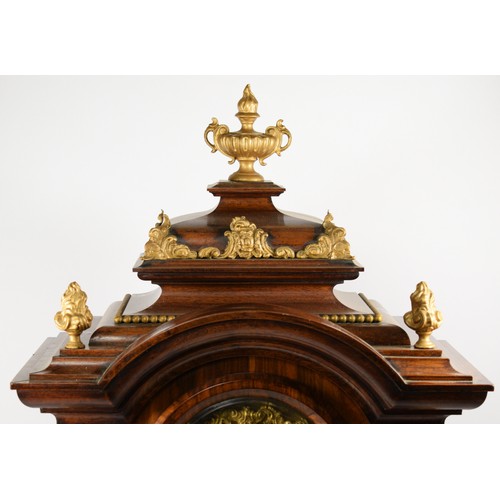 287 - R. M. Schneckenburger, an imposing 19th century mahogany ormolu-mounted chiming and striking bracket... 