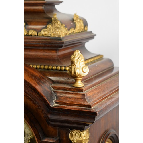 287 - R. M. Schneckenburger, an imposing 19th century mahogany ormolu-mounted chiming and striking bracket... 