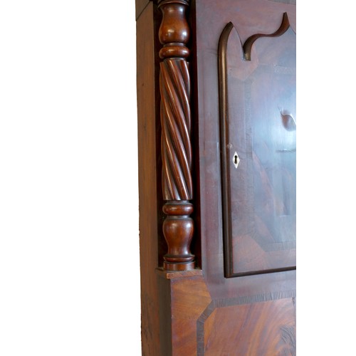 308 - P. Price, Chester, a Victorian mahogany 8 day painted dial longcase clock, the 14