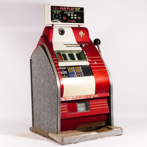 A Sega Las Vegas light up slot machine, one arm bandit, c.1960s