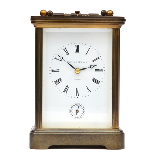 Matthew Norman 1751, London, a Grand Corniche brass alarm/striking ...
