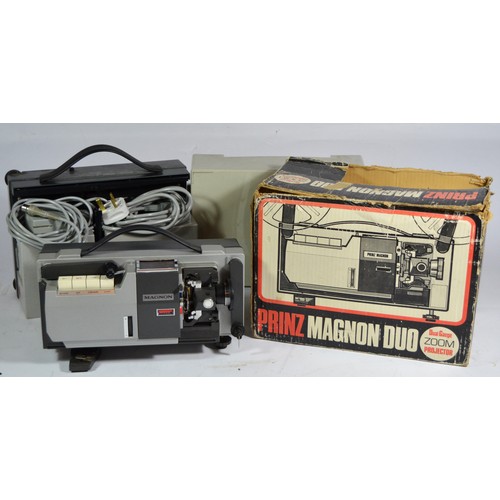 Eight film and slide projectors, to include a Rollei P35A (cased with