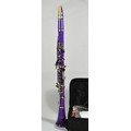 A Slade clarinet, made in the USA, finished in a bright purple