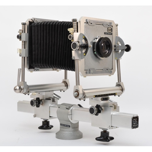 147 - A MPP Monorail large format 4x5 camera, with a Schneider-Kreuznach 90mm f6.8 lens (11 251 527) and a... 