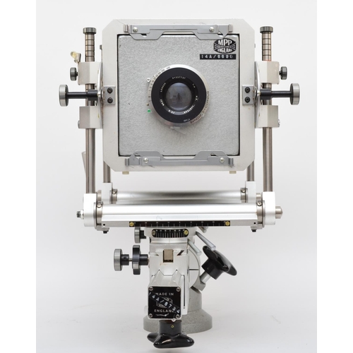 147 - A MPP Monorail large format 4x5 camera, with a Schneider-Kreuznach 90mm f6.8 lens (11 251 527) and a... 