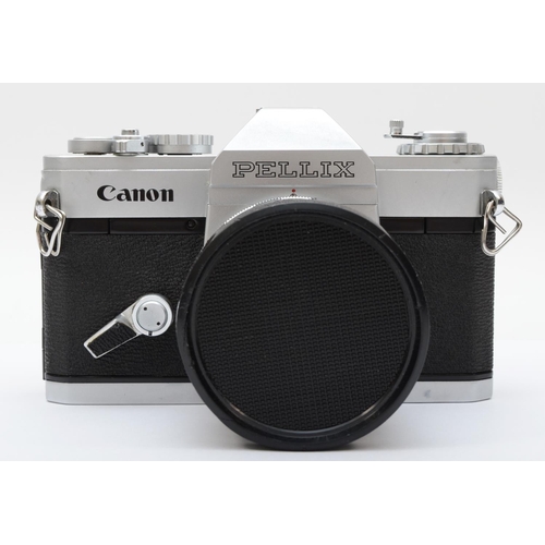 149 - A Canon Pellix 35mm film camera, with a Canon 50mm f1.4 lens