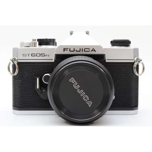 176 - A Fujica ST605N 35mm film camera, with a Fujinon 55mm f2.2 lens