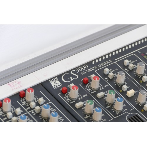 244 - A Allen & Heath GS3000 32 channel mixing desk, together with patchbays and wiring looms