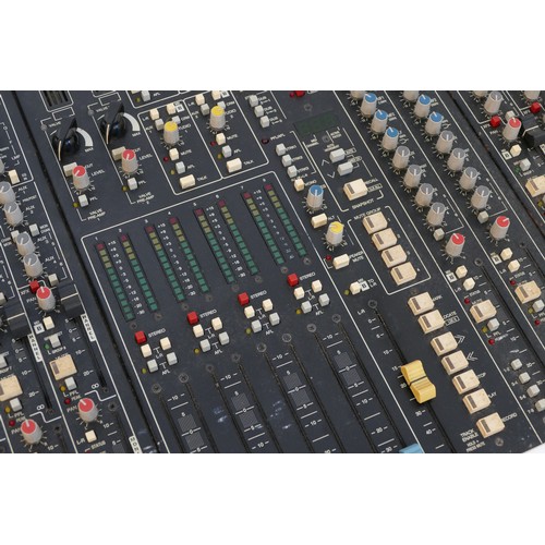 244 - A Allen & Heath GS3000 32 channel mixing desk, together with patchbays and wiring looms