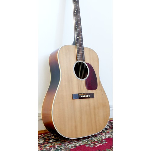 263 - A Levin acoustic guitar, natural wood finish, 44cm neck