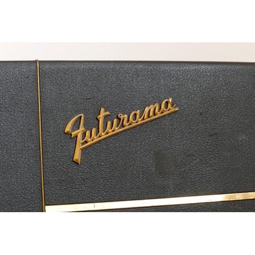 288 - A Selmer Futurama amplifier and speaker cab, piggyback, attached together with locking clips, can be... 