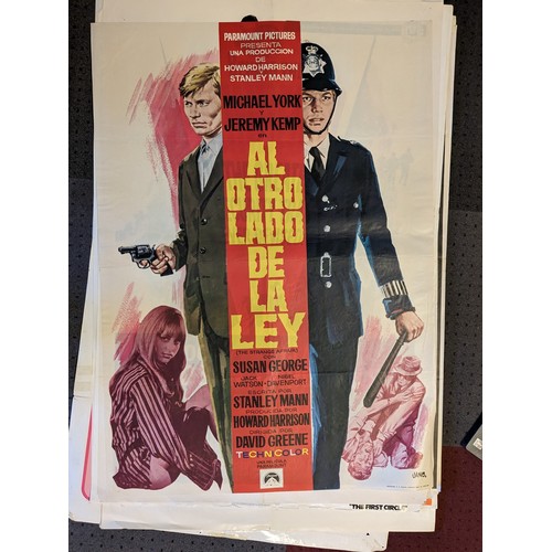 340 - Fifteen film posters, approximately 70cm x 105cm (sizes do vary), to include Silence, The Charge Of ... 