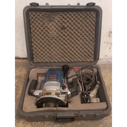 10 - A Ryobi 240v industrial router in carry case, model RE-601.
