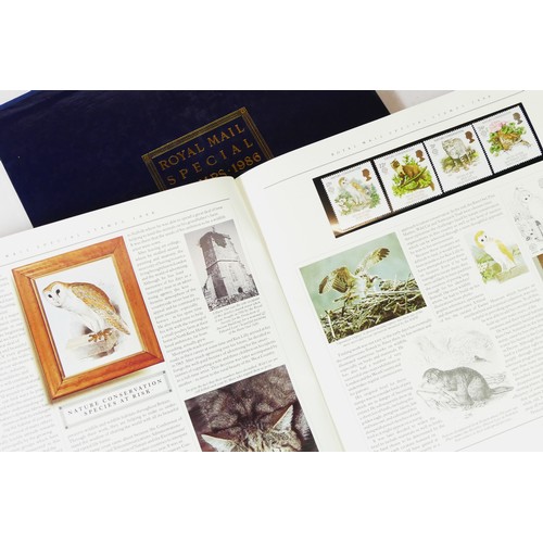 61 - Royal Mail Special Stamps, 1986, a book album with protective sleeve, together with collection of 71... 