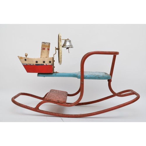 361 - A Tri-ang Boat Rocker, made in Great Britain, presented as a child's sit on rocker in the form of th... 