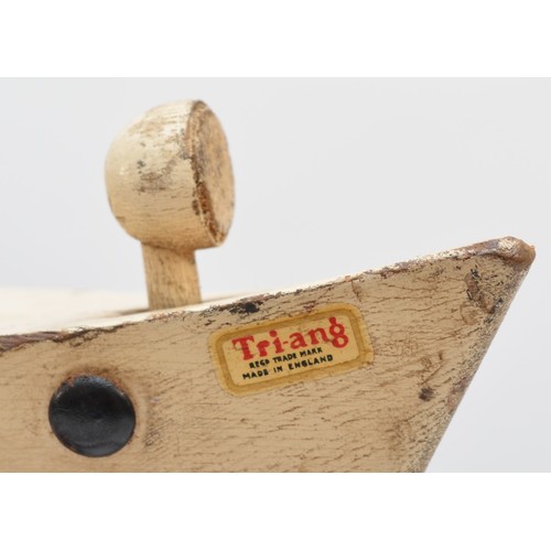 361 - A Tri-ang Boat Rocker, made in Great Britain, presented as a child's sit on rocker in the form of th... 