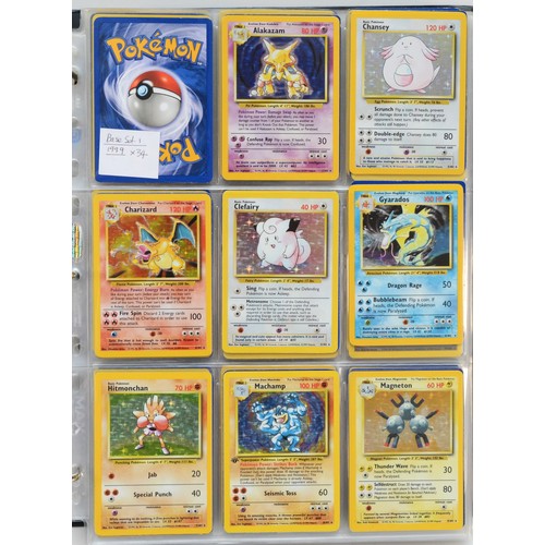 384 - A collection of over 450 Pokemon cards, to include Base Set (1999) 34 cards, Base Set (1999-2000) 3 ... 