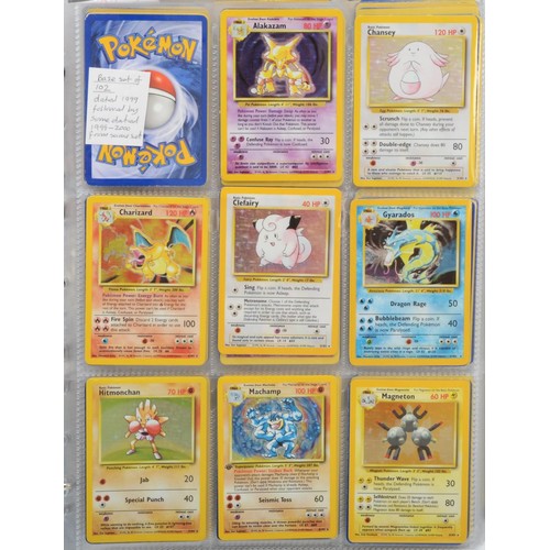 387 - A collection of over 420 Pokemon cards, to include Basic Set (1999) 46 cards, Jungle Set (1999) 35 c... 