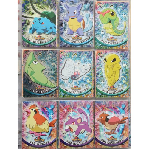 388 - A collection of Pokemon Collectable Cards by Topps, from the Topps Animation Series 1 and 2, to incl... 