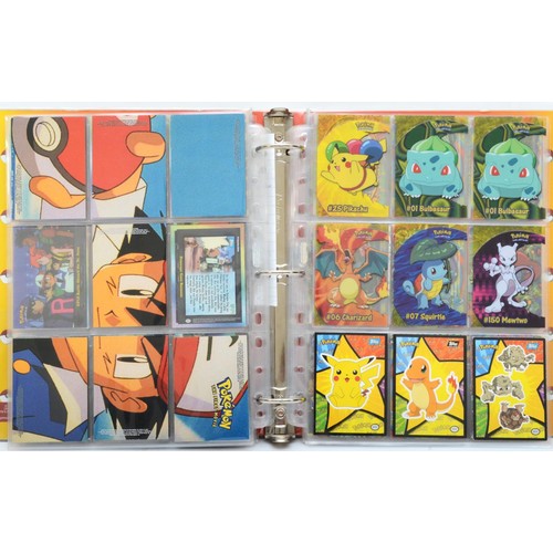 388 - A collection of Pokemon Collectable Cards by Topps, from the Topps Animation Series 1 and 2, to incl... 