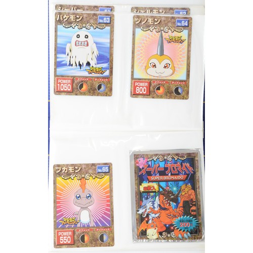 392 - A collection of 55 large Digimon cards, from a set of 65, including holographic and foil cards

To b... 