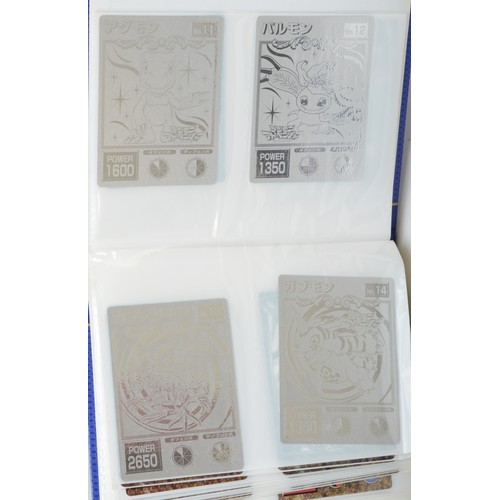 392 - A collection of 55 large Digimon cards, from a set of 65, including holographic and foil cards

To b... 