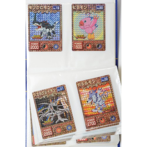 392 - A collection of 55 large Digimon cards, from a set of 65, including holographic and foil cards

To b... 