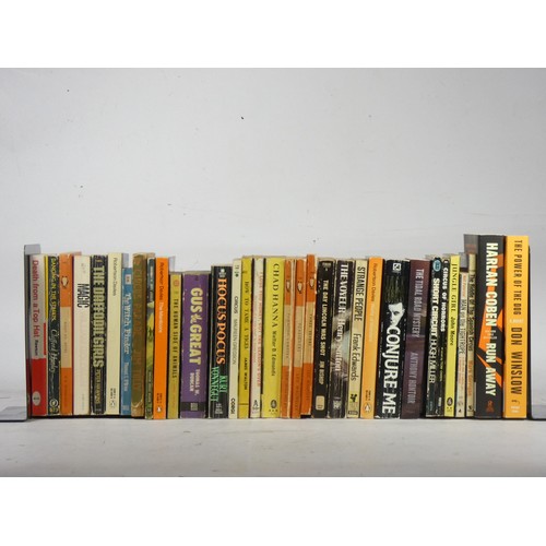 47 - Paperback Fiction. One box of Crime Fiction - John Dickson Carr, Ellery Queen, 1950s Pan titles. One... 