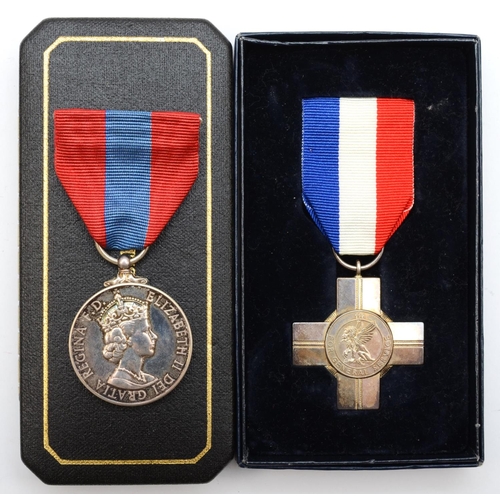 471 - Imperial Service Medal, ERII awarded to John Fritz Reubert, cased and a General Service Cross, box