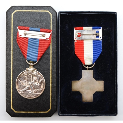 471 - Imperial Service Medal, ERII awarded to John Fritz Reubert, cased and a General Service Cross, box