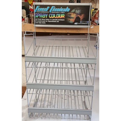 47 - A Fast Finish spray can shop counter display stand, 50 x 30 x 91cm