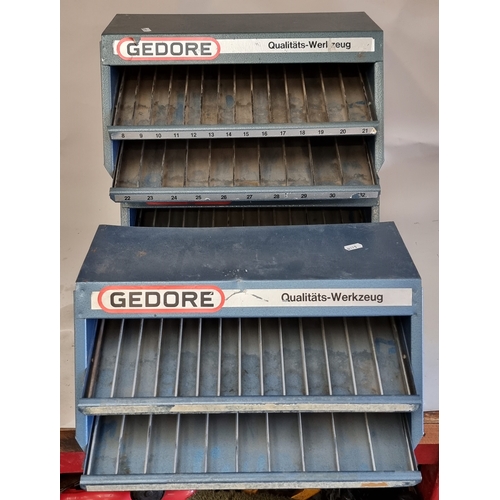 69 - Three Gedore socket shop counter displays, 44 x 31 x 22cm