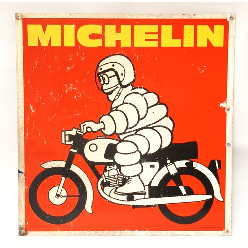 80 - A Michelin Motorcycle tin sign, 44.5 x 43.5cm