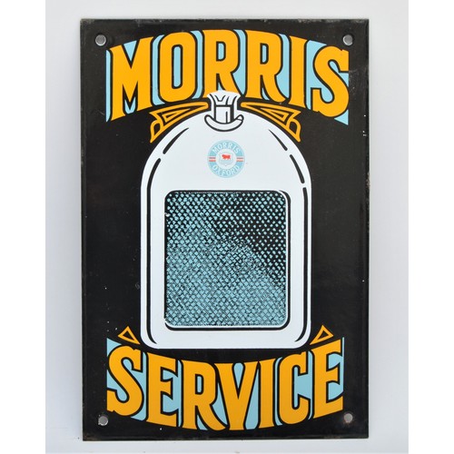 88 - A vitreous enamel Morris Service sign, 26 x 18cm