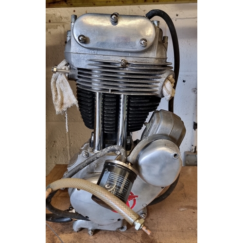 102 - A 1957 Matchless G80S 498cc engine, serial number 57/G80s 131184, fully rebuilt, with oil filter con... 