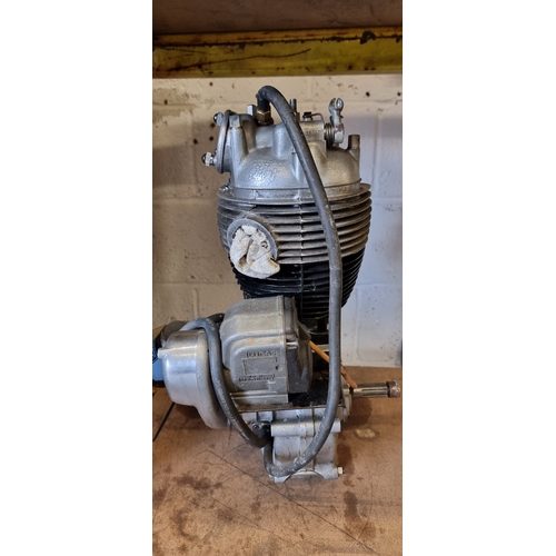 102 - A 1957 Matchless G80S 498cc engine, serial number 57/G80s 131184, fully rebuilt, with oil filter con... 