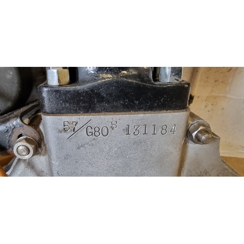 102 - A 1957 Matchless G80S 498cc engine, serial number 57/G80s 131184, fully rebuilt, with oil filter con... 