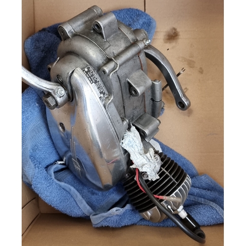 120 - NSU Quickly engine, c.1955, serial number 281535, rebuilt by NSU Quickly Spares, together with 3 exh... 