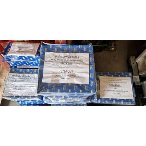 144 - A large quantity of NOS Guttmann car air filters, to include; BMW E34, Peugeot 206 1.1/1.4/1.6 and R... 