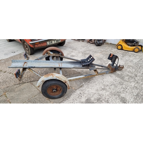 156 - A single axle motorcycle trailer