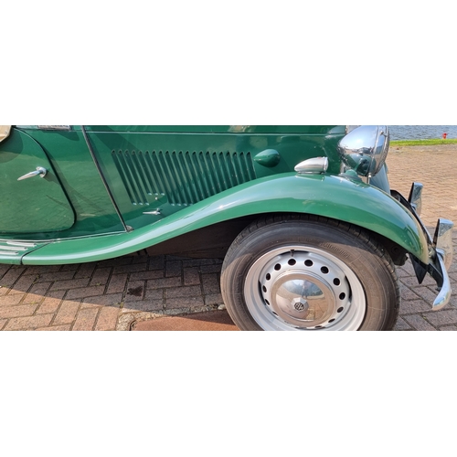 321 - 1951 MG TD/C, Mk 2, 1250cc. Registration number KAS 395 (non transferrable). Chassis number TD/C9610... 