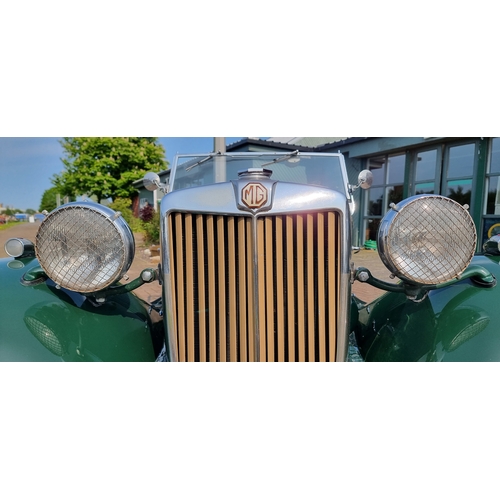 321 - 1951 MG TD/C, Mk 2, 1250cc. Registration number KAS 395 (non transferrable). Chassis number TD/C9610... 