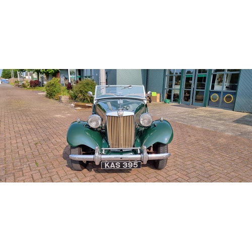 321 - 1951 MG TD/C, Mk 2, 1250cc. Registration number KAS 395 (non transferrable). Chassis number TD/C9610... 